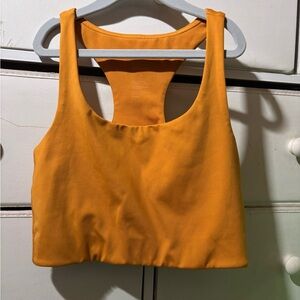 Girlfriend Collective Mustard Crop Top